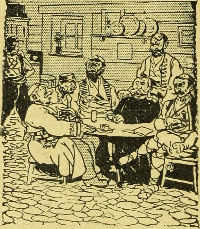 An illustration from Caras y caretas, 1898, leaf 869