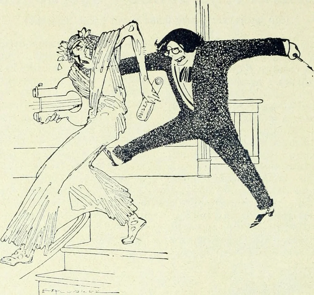 An illustration from Caras y caretas, 1898, leaf 947