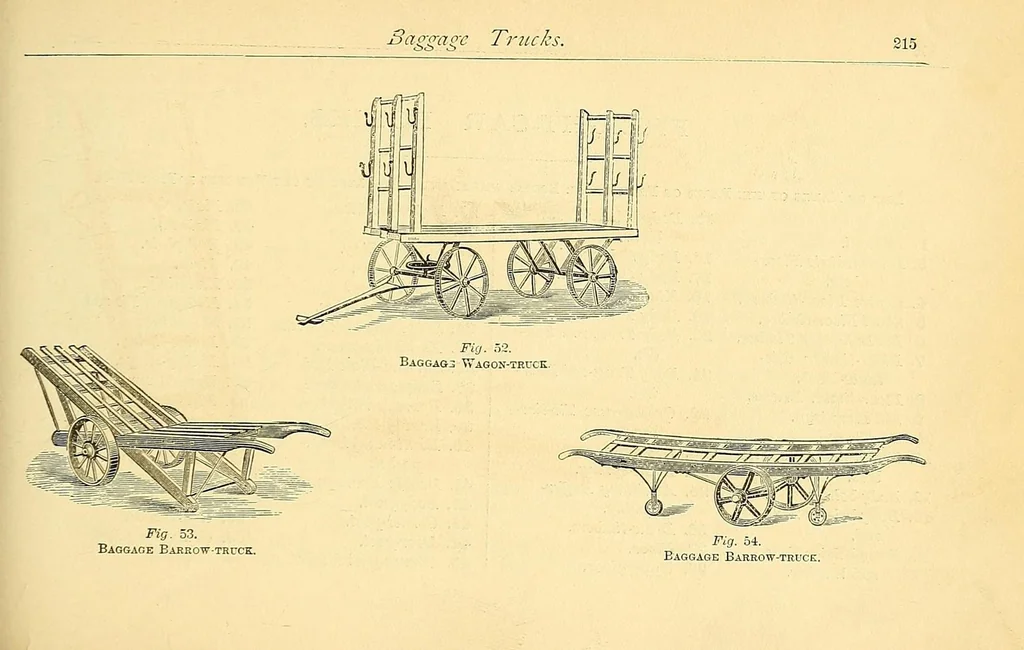 An illustration from The car-builder's dictionary: an illustrated vocabulary of terms which designate American railroad cars, their parts and attachments, 1879, leaf 235