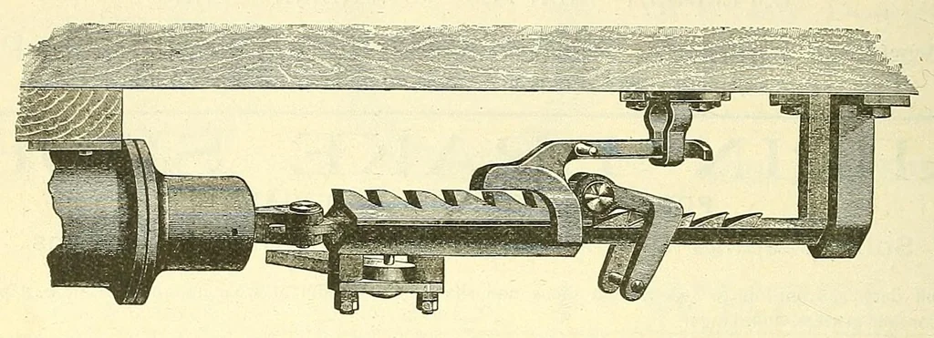An illustration from Car-builder's dictionary; an illustrated vocabulary of terms which designate American railroad cars, their parts, attachments & details of construction;, 1898, leaf 582