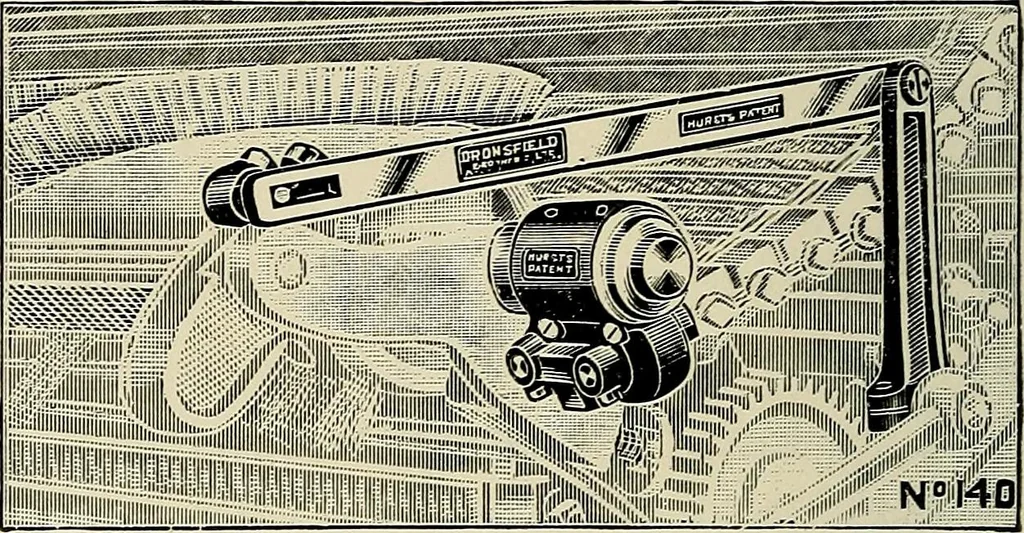 An illustration from Card grinding in theory and practice : a treatise upon the various methods of grinding card clothing used by spinners of cotton, wool, silk, and other textile fibres, 1922, leaf 119