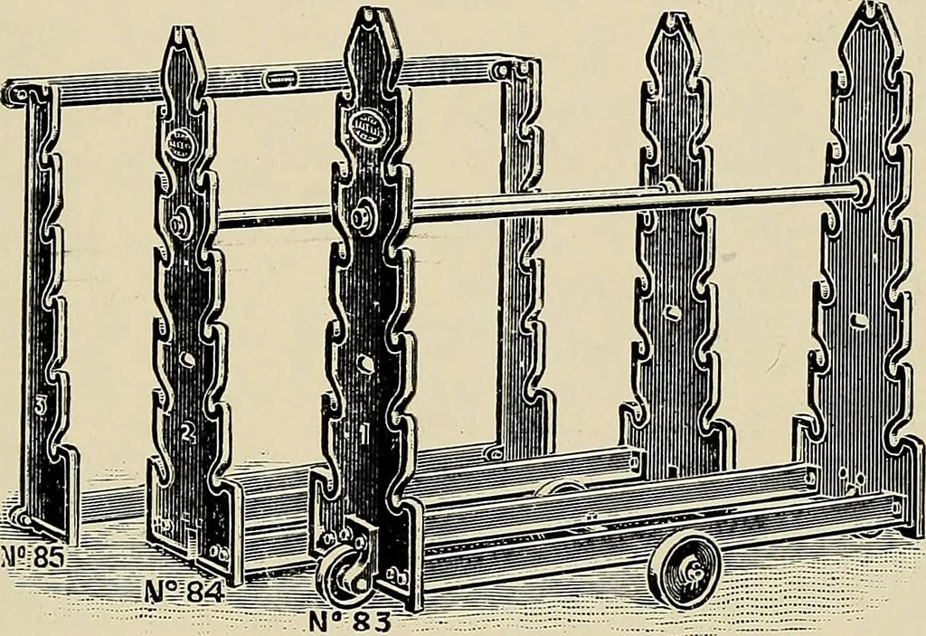 An illustration from Card grinding in theory and practice : a treatise upon the various methods of grinding card clothing used by spinners of cotton, wool, silk, and other textile fibres, 1922, leaf 132