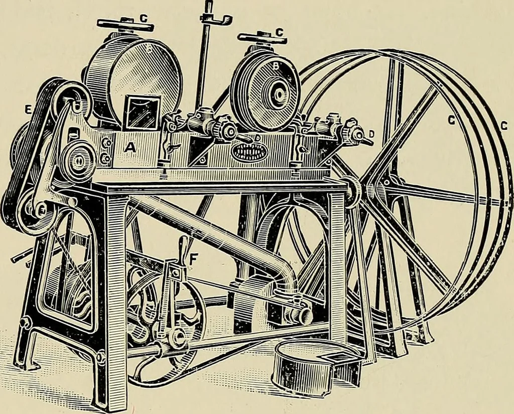 An illustration from Card grinding in theory and practice : a treatise upon the various methods of grinding card clothing used by spinners of cotton, wool, silk, and other textile fibres, 1922, leaf 20