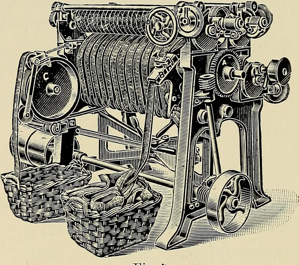 An illustration from Card grinding in theory and practice : a treatise upon the various methods of grinding card clothing used by spinners of cotton, wool, silk, and other textile fibres, 1922, leaf 22