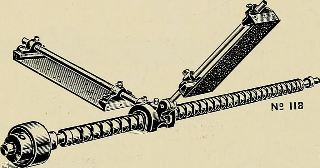 An illustration from Card grinding in theory and practice : a treatise upon the various methods of grinding card clothing used by spinners of cotton, wool, silk, and other textile fibres, 1922, leaf 60