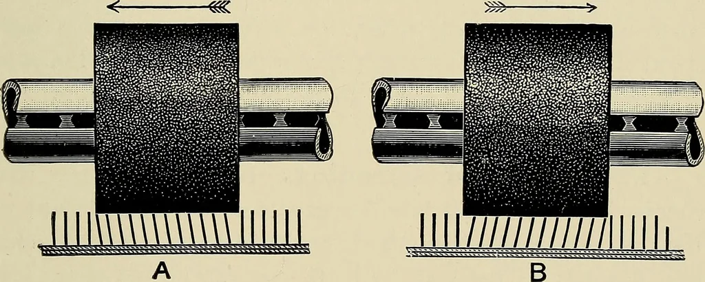 An illustration from Card grinding in theory and practice : a treatise upon the various methods of grinding card clothing used by spinners of cotton, wool, silk, and other textile fibres, 1922, leaf 66