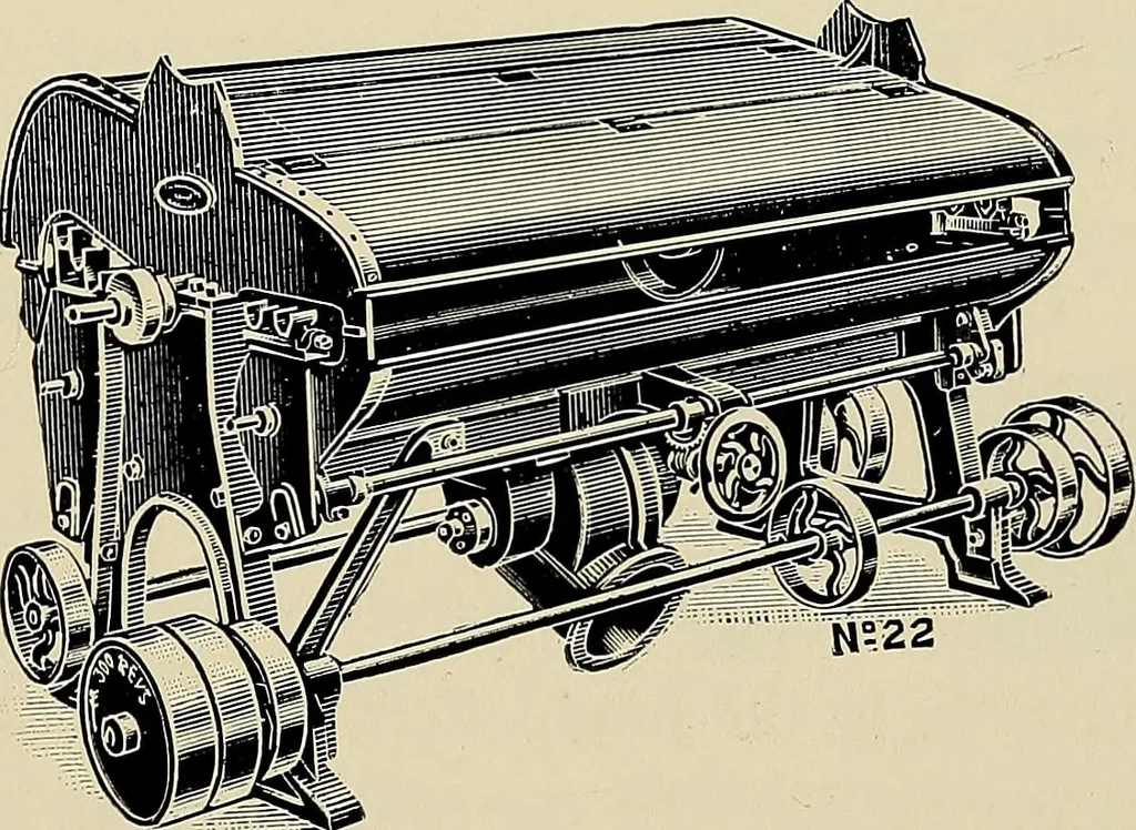 An illustration from Card grinding in theory and practice : a treatise upon the various methods of grinding card clothing used by spinners of cotton, wool, silk, and other textile fibres, 1922, leaf 92