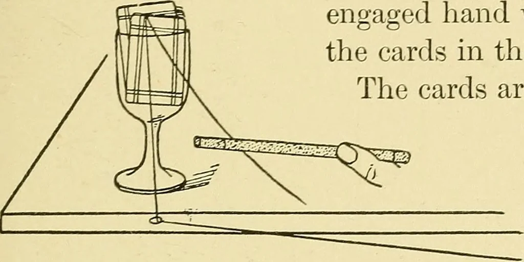 An illustration from Card tricks;, 1900, leaf 114