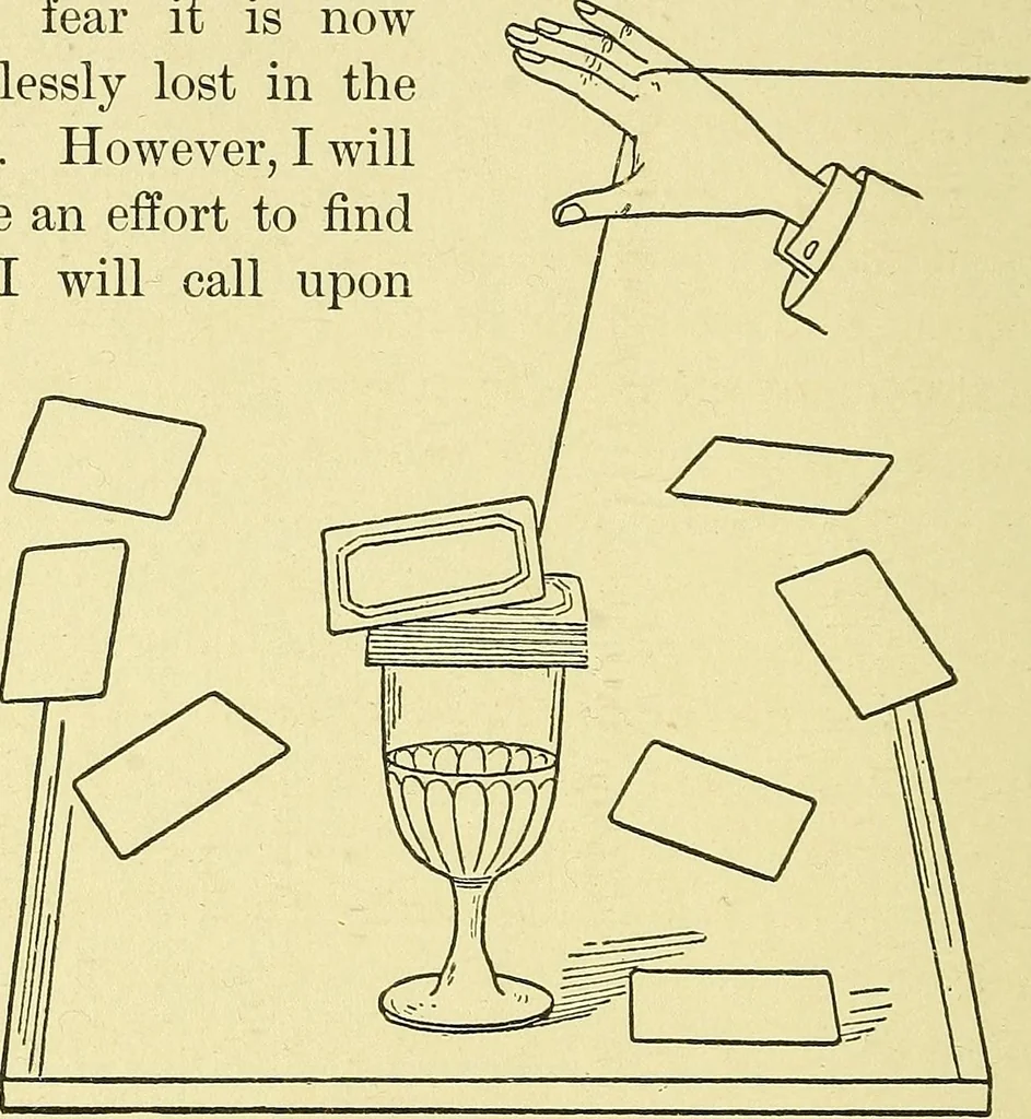 An illustration from Card tricks;, 1900, leaf 121
