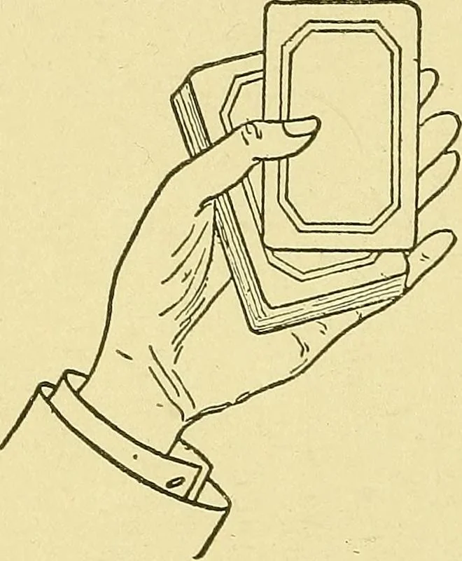 An illustration from Card tricks;, 1900, leaf 21