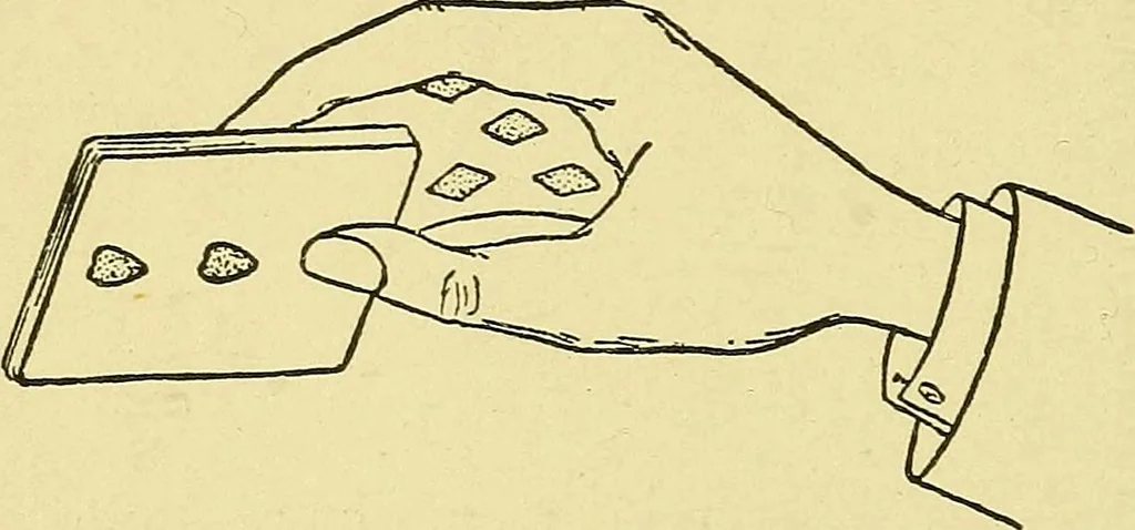 An illustration from Card tricks;, 1900, leaf 23