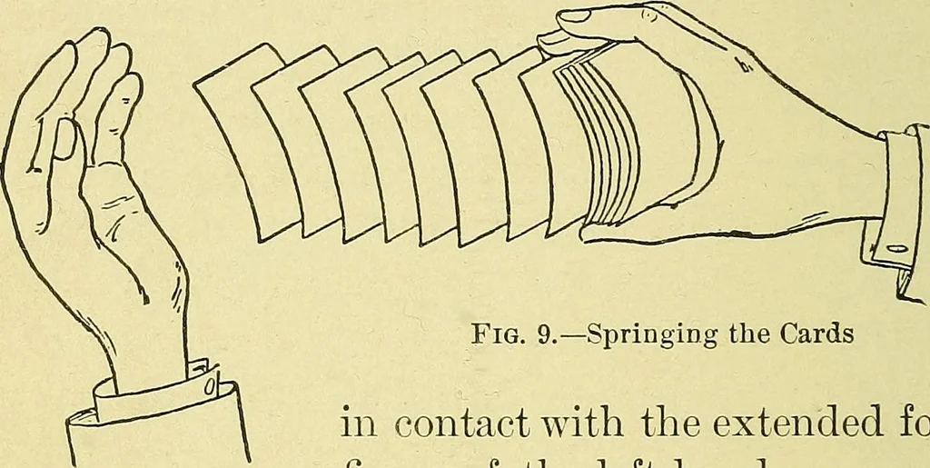 An illustration from Card tricks;, 1900, leaf 33