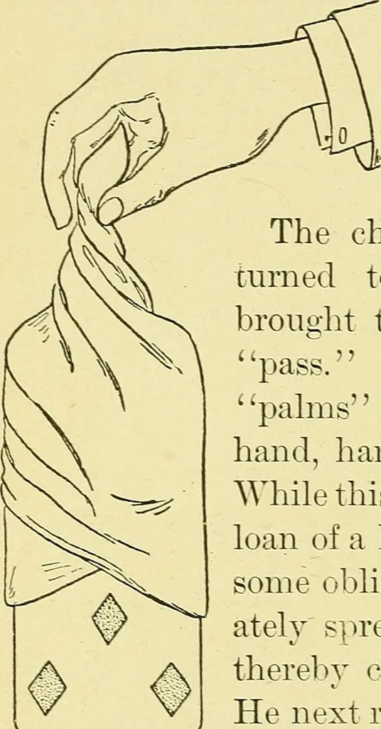 An illustration from Card tricks;, 1900, leaf 43