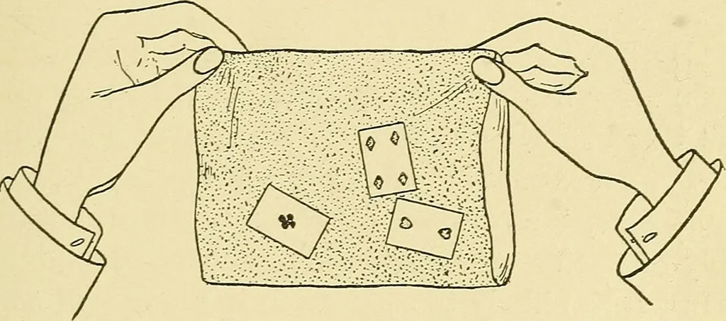 An illustration from Card tricks;, 1900, leaf 62