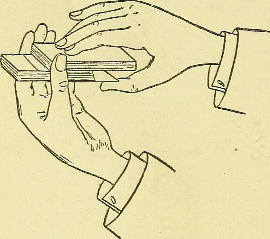 An illustration from Card tricks;, 1900, leaf 67
