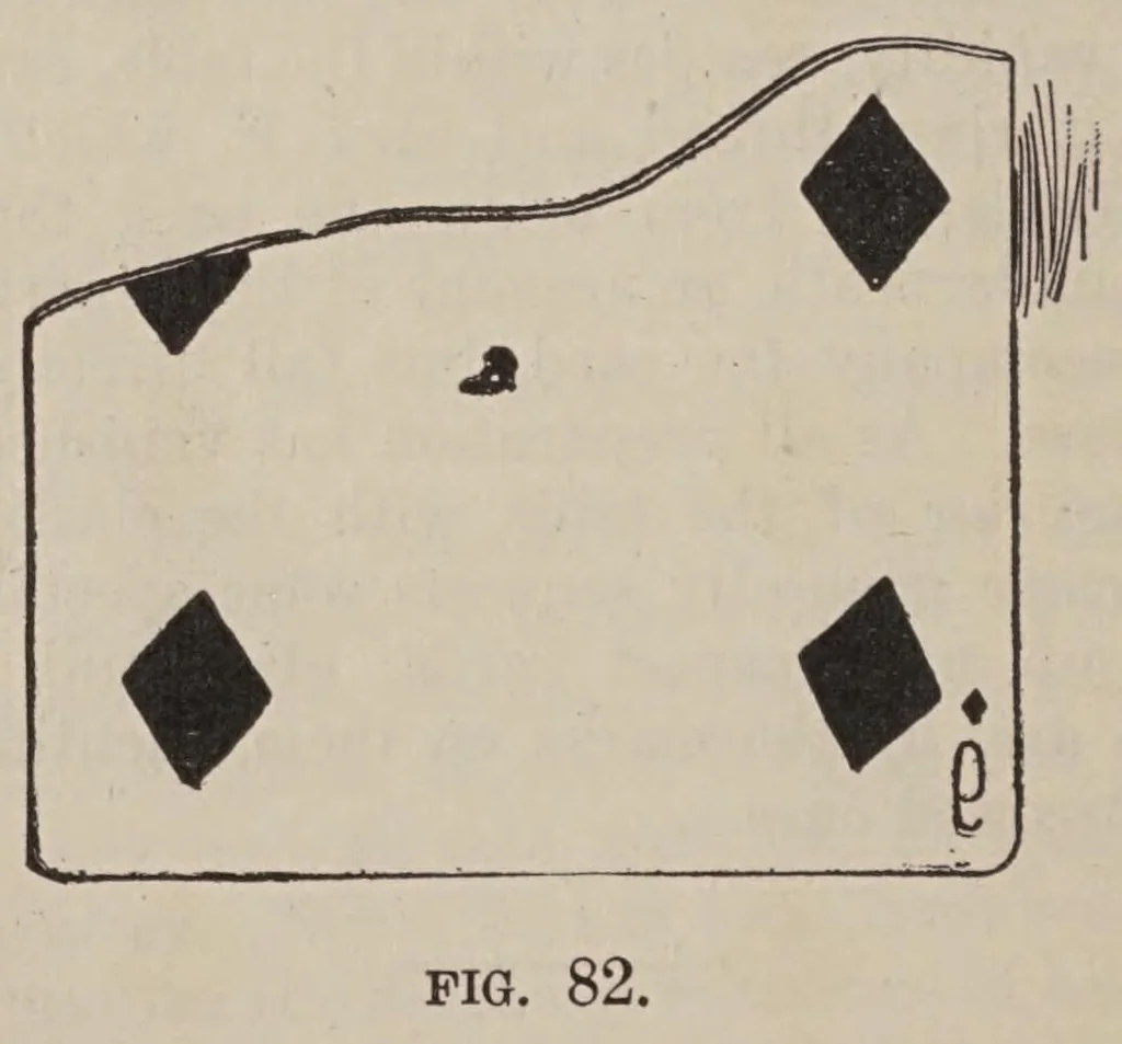 An illustration from Card tricks : how to do them and sleight of hand : designed for parlor and stage entertainments for the instruction of professionals and amateurs, 1902, leaf 122