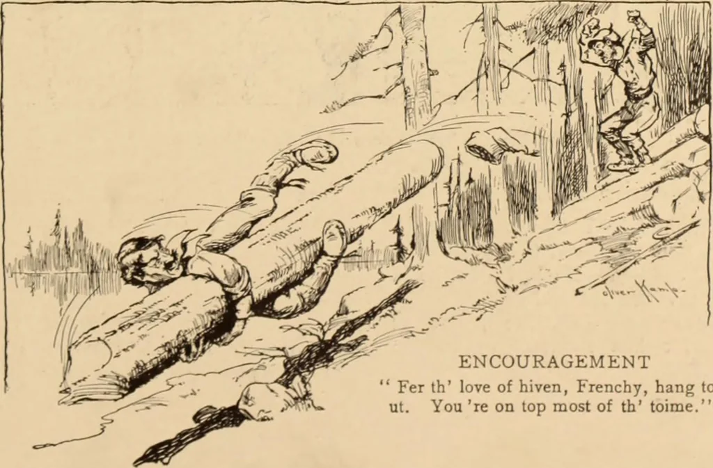 An illustration from Caricature. ed 1908, 1908, leaf 100