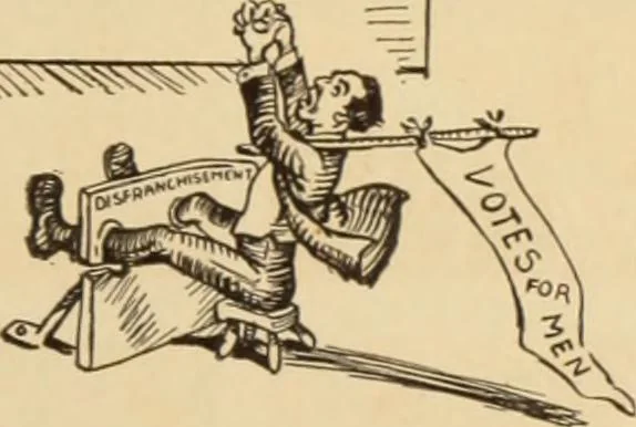 An illustration from Caricature. ed 1908, 1908, leaf 102