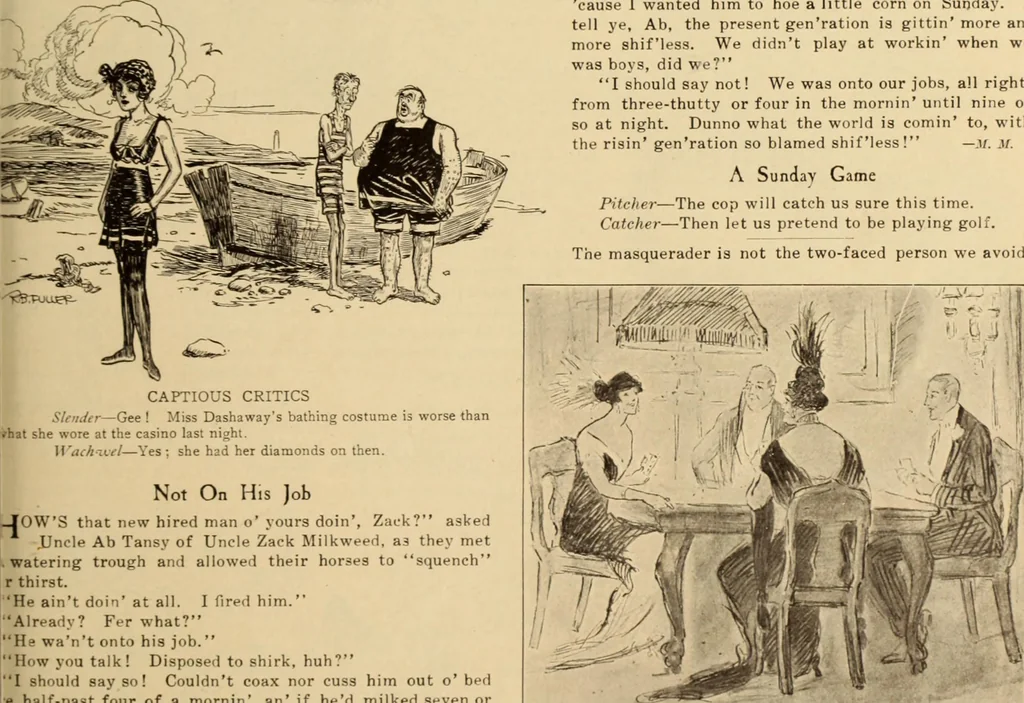 An illustration from Caricature. ed 1908, 1908, leaf 106