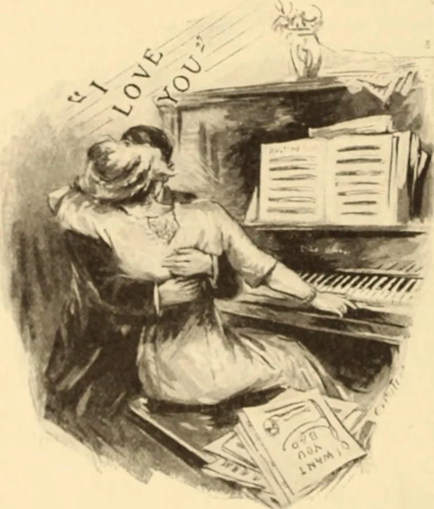 An illustration from Caricature. ed 1908, 1908, leaf 107
