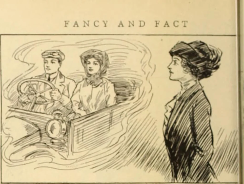 An illustration from Caricature. ed 1908, 1908, leaf 107