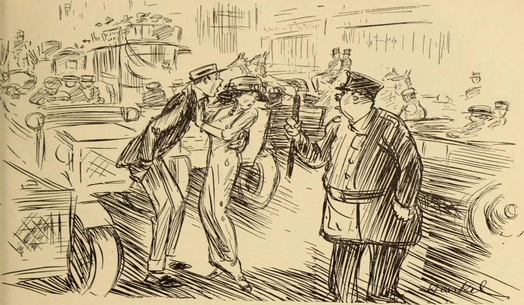 An illustration from Caricature. ed 1908, 1908, leaf 108