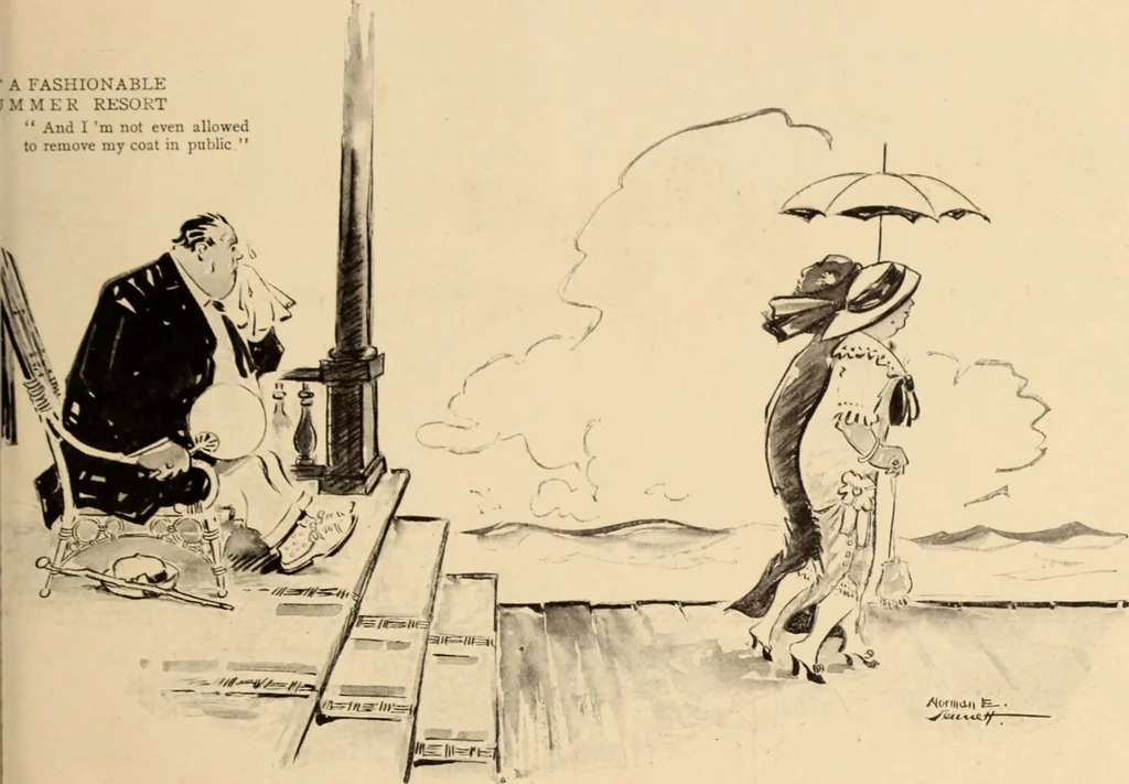 An illustration from Caricature. ed 1908, 1908, leaf 112