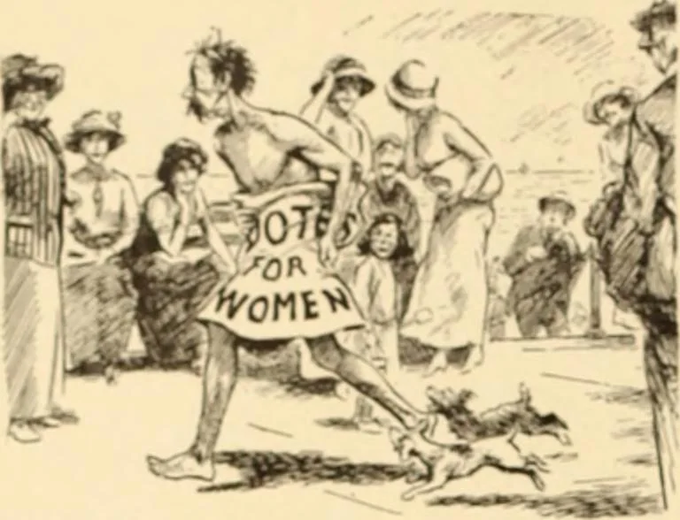 An illustration from Caricature. ed 1908, 1908, leaf 117
