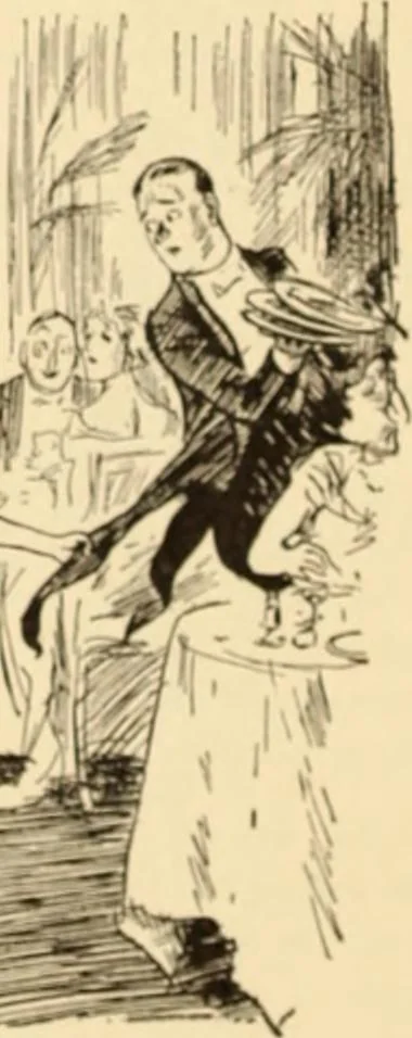 An illustration from Caricature. ed 1908, 1908, leaf 117