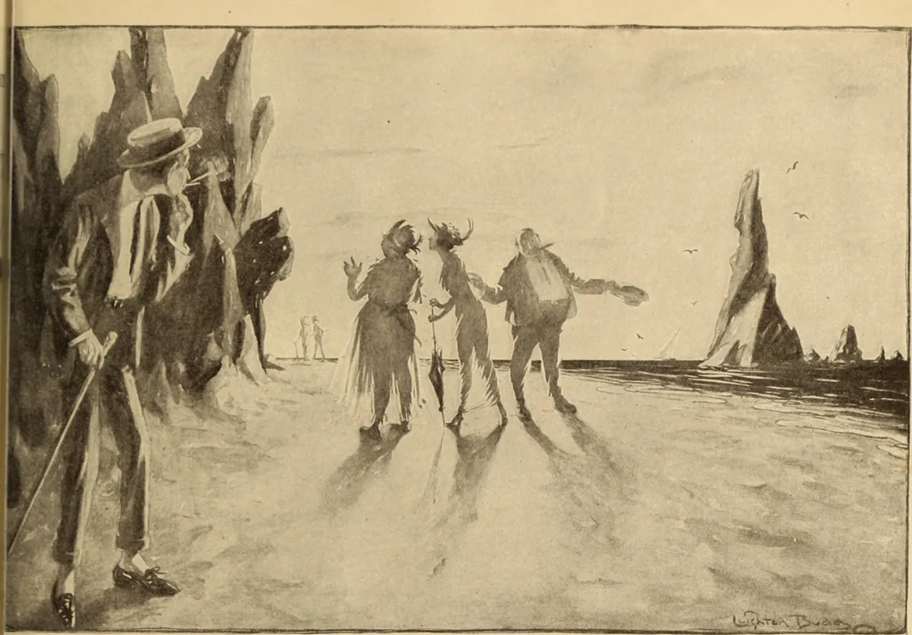An illustration from Caricature. ed 1908, 1908, leaf 120
