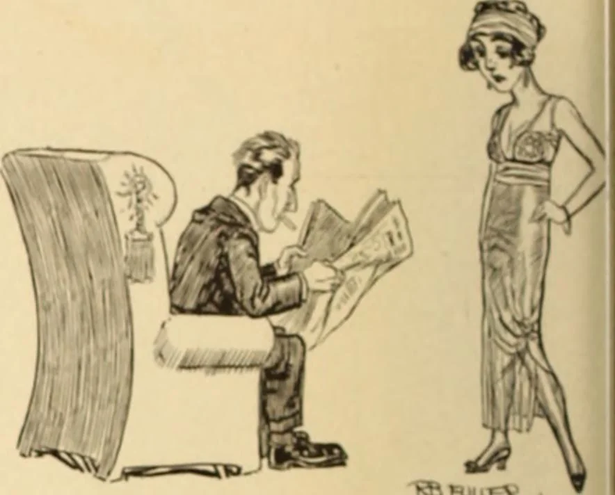 An illustration from Caricature. ed 1908, 1908, leaf 121