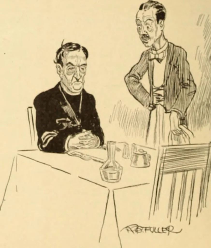 An illustration from Caricature. ed 1908, 1908, leaf 121