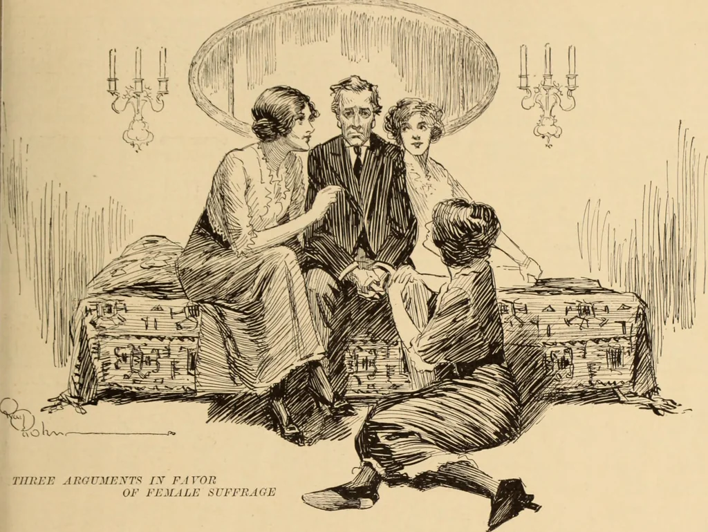 An illustration from Caricature. ed 1908, 1908, leaf 126