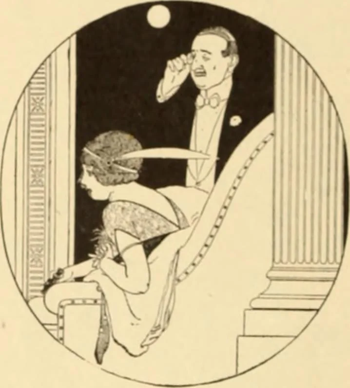 An illustration from Caricature. ed 1908, 1908, leaf 129