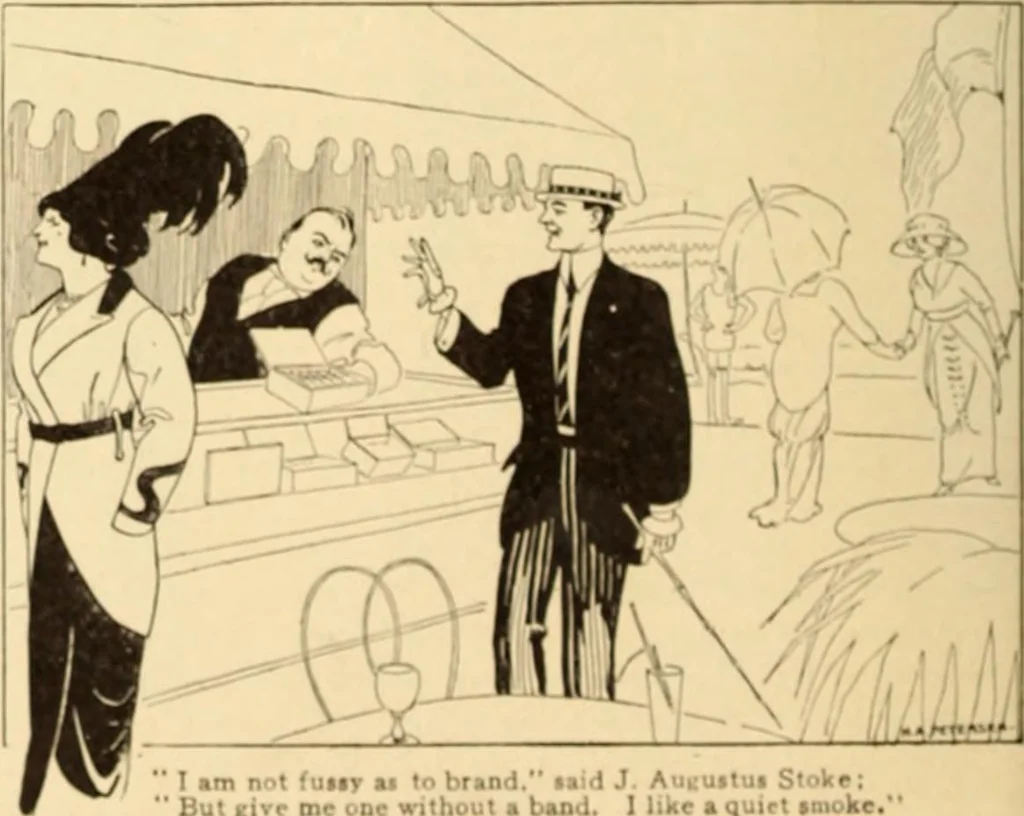 An illustration from Caricature. ed 1908, 1908, leaf 131