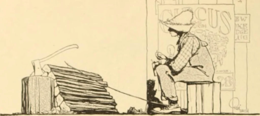 An illustration from Caricature. ed 1908, 1908, leaf 133