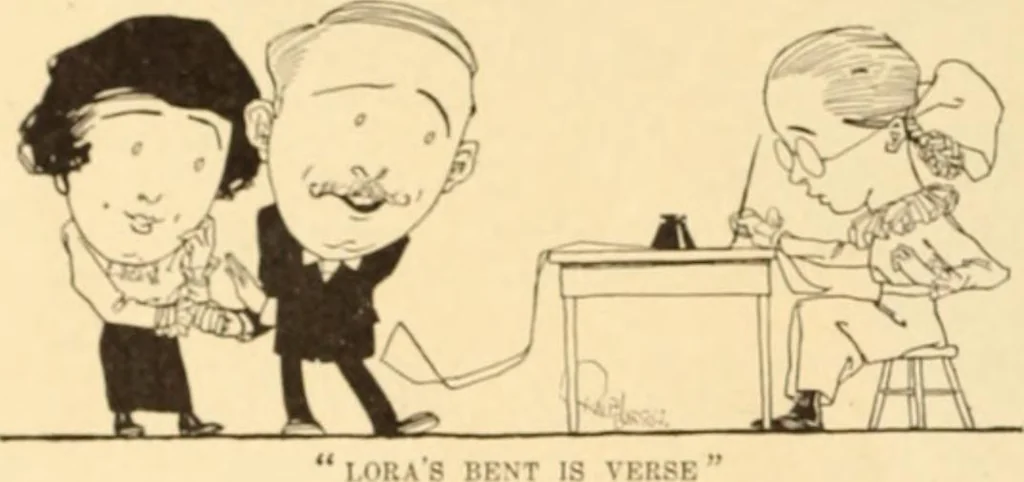An illustration from Caricature. ed 1908, 1908, leaf 135