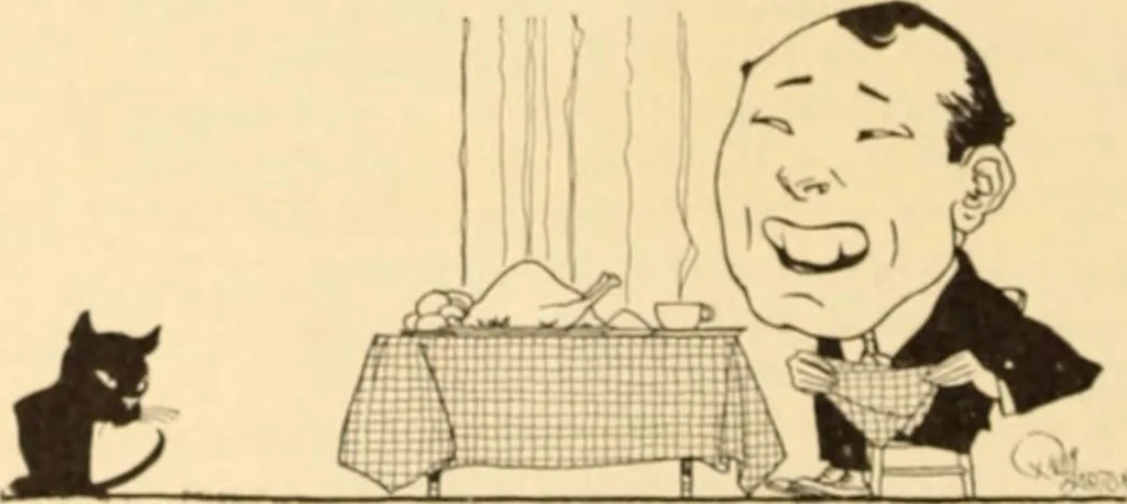 An illustration from Caricature. ed 1908, 1908, leaf 135