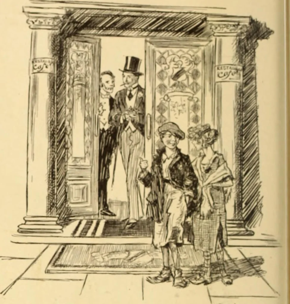 An illustration from Caricature. ed 1908, 1908, leaf 137
