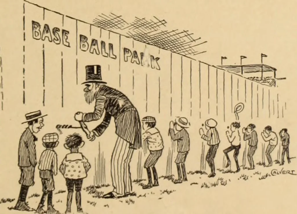 An illustration from Caricature. ed 1908, 1908, leaf 14