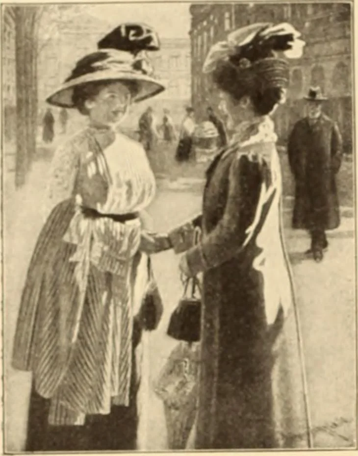 An illustration from Caricature. ed 1908, 1908, leaf 143