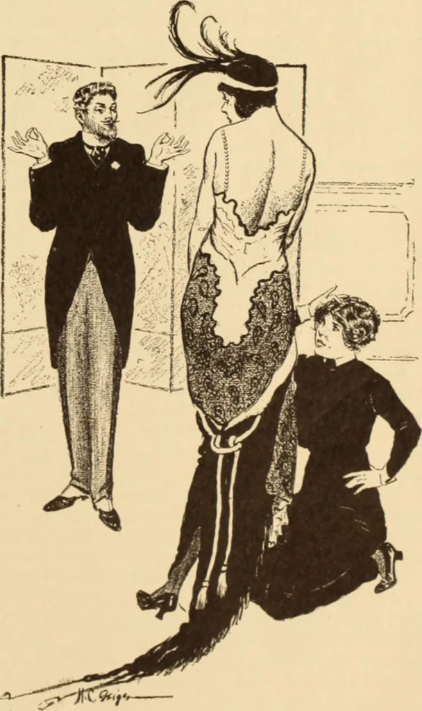 An illustration from Caricature. ed 1908, 1908, leaf 148