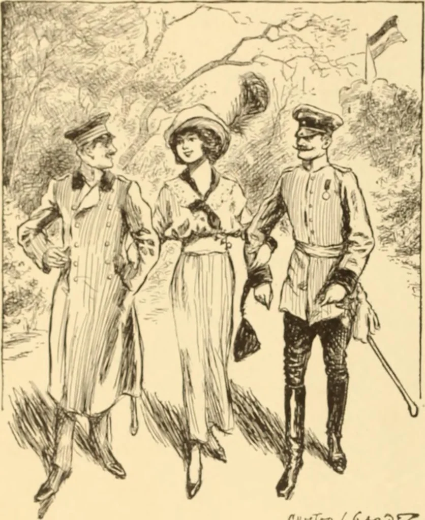 An illustration from Caricature. ed 1908, 1908, leaf 15