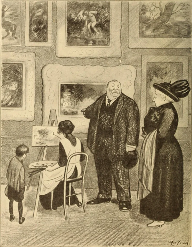 An illustration from Caricature. ed 1908, 1908, leaf 151