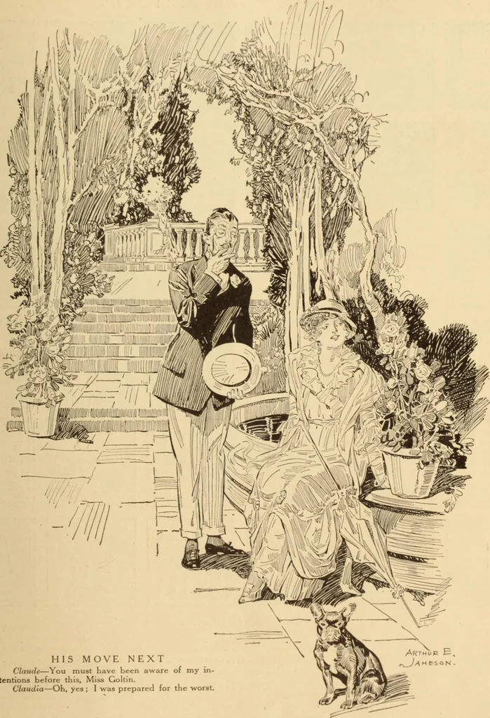 An illustration from Caricature. ed 1908, 1908, leaf 152