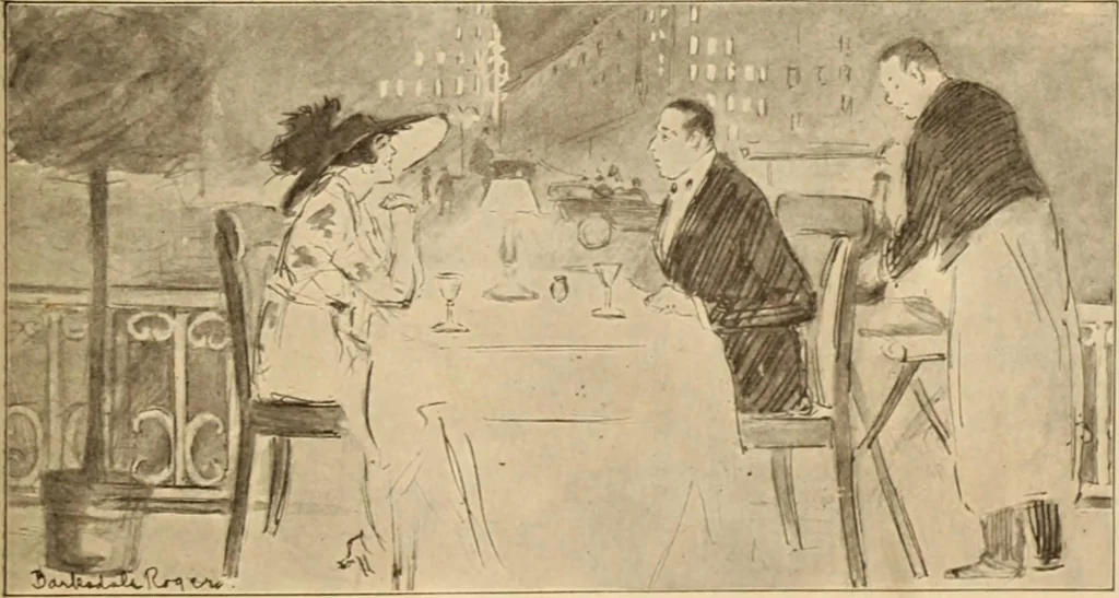 An illustration from Caricature. ed 1908, 1908, leaf 158