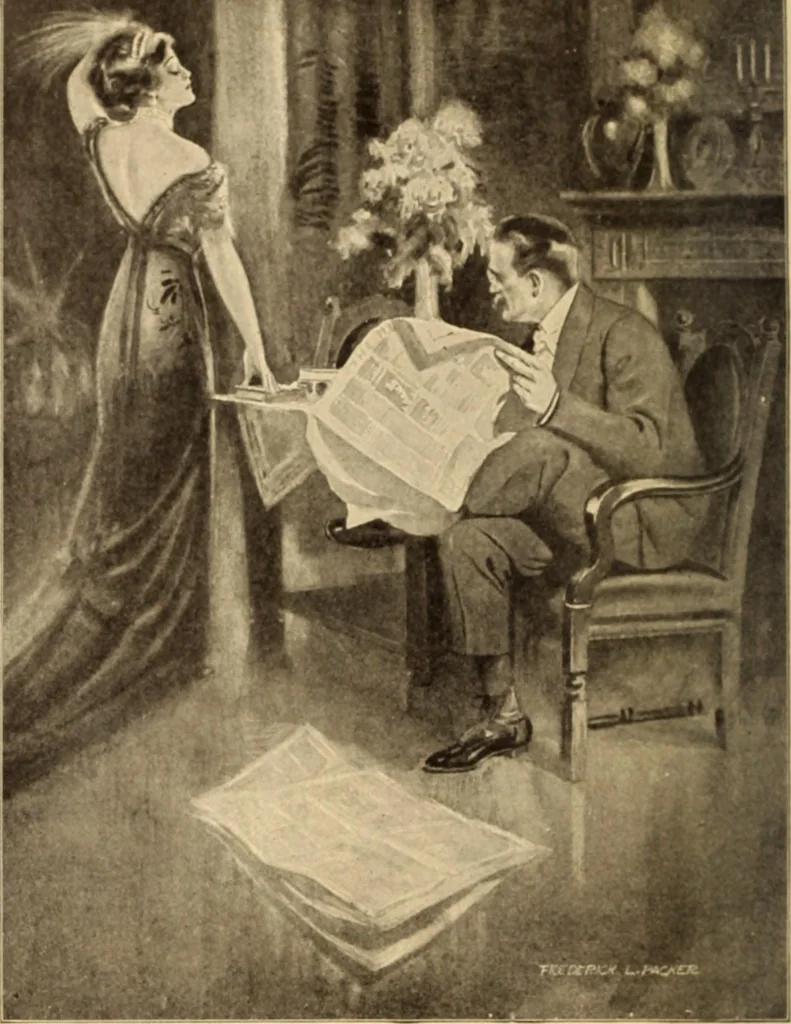 An illustration from Caricature. ed 1908, 1908, leaf 161