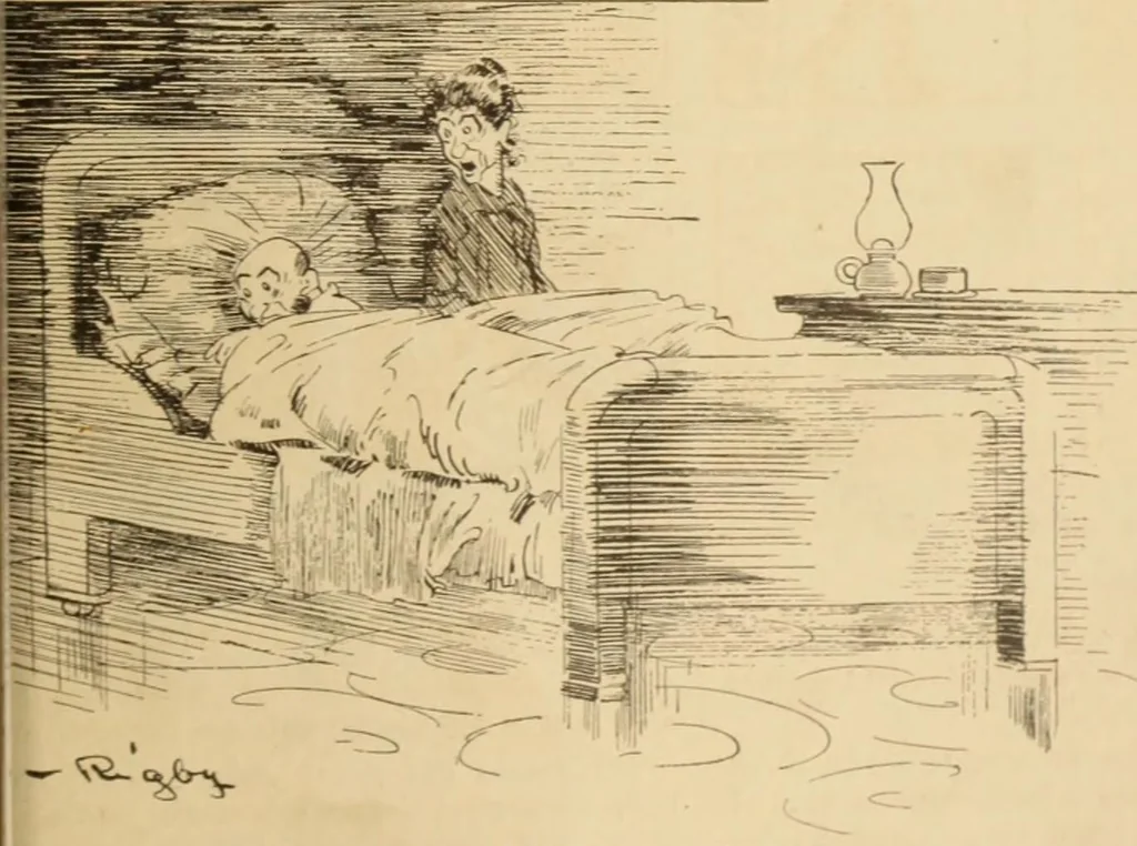 An illustration from Caricature. ed 1908, 1908, leaf 164