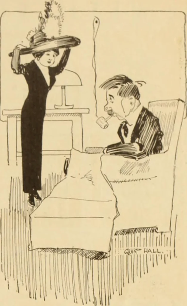 An illustration from Caricature. ed 1908, 1908, leaf 164
