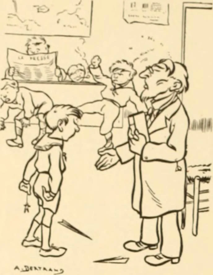An illustration from Caricature. ed 1908, 1908, leaf 165
